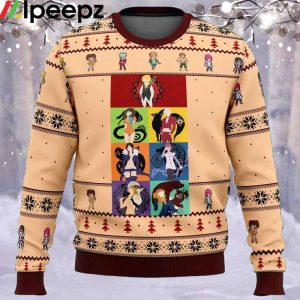 Seven Deadly Sins Minimal Ugly Christmas Sweater