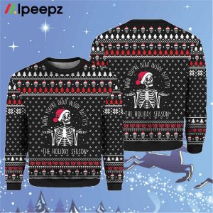 Skull Santa When You’re Dead Inside Christmas Sweater