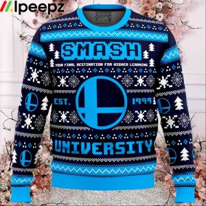 Smash University Super Smash Bros Ugly Christmas Sweater