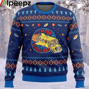 Space Adventures The Magic School Bus Ugly Christmas Sweater