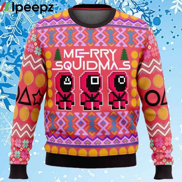 Squid Game Squidmas Ugly Christmas Sweater