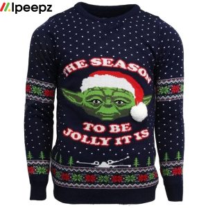 Star Wars Master Yoda The Season To Be Jolly It Is Ugly Christmas Sweaters