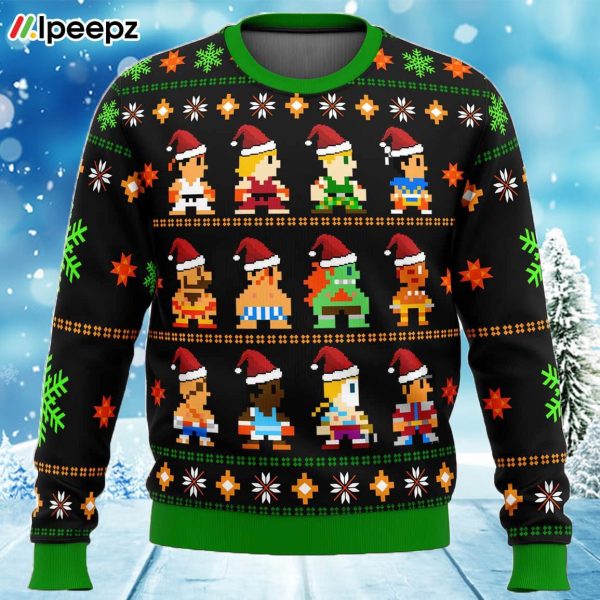 Street Fighter Classic Collection Ugly Christmas Sweater