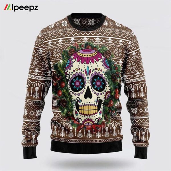 Sugar Skull Ugly Christmas Sweater