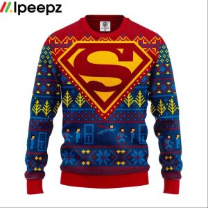 Supermans Ugly Christmas Ugly Sweater