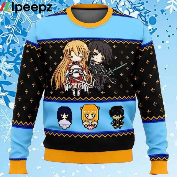 Sword Art Online Sprites Ugly Christmas Sweater