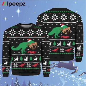 T Rex Christmas Sweater