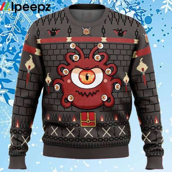 The Beholder Dungeons and Dragons Ugly Christmas Sweater
