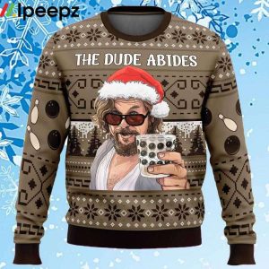 The Dude Abides The Big Lebowski Ugly Christmas Sweater