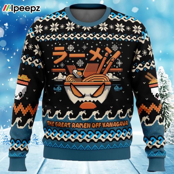 The Great Ramen Off Kanagawa Ramen Ugly Christmas Sweater