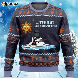 The Melting Knight Monty Python Ugly Christmas Sweater