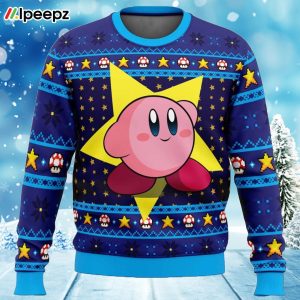 The Pink Hero Kirbys Dream Land Ugly Christmas Sweater