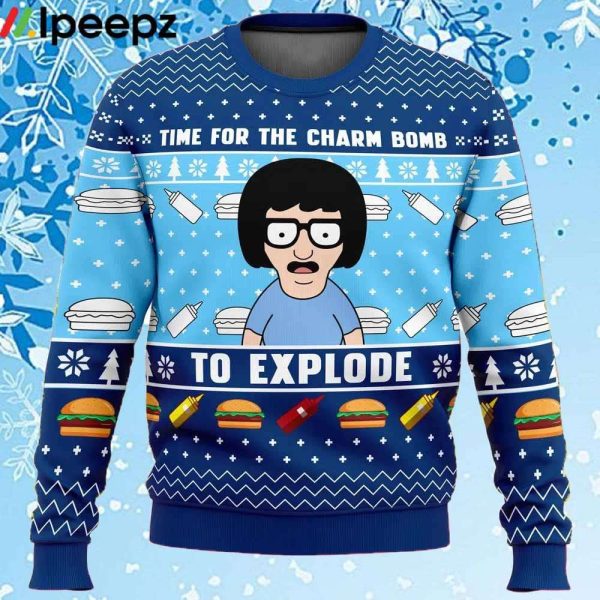 Time For The Charm Bomb To Explore Bobs Burgers Ugly Christmas Sweater