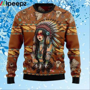 Tmarc Tee Native American Ugly Christmas Sweater