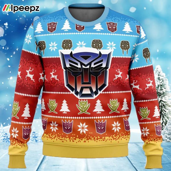 Transformers Ugly Christmas Sweater