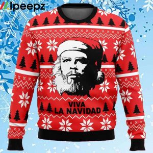 Viva La Navidad Che Guevara Ugly Christmas Sweater