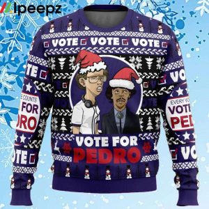 Vote for Pedro Napoleon Dynamite Ugly Christmas Sweater