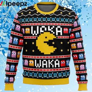 Waka Waka Pac Man Ugly Christmas Sweater