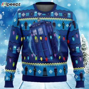 Whos Outside Doctor Who Ugly Christmas Sweater