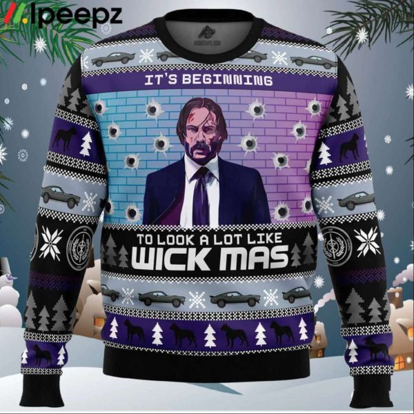 Wick Mas John Wick Ugly Christmas Sweater