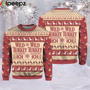 Wild Turkey Bourbon Ugly Christmas Sweater