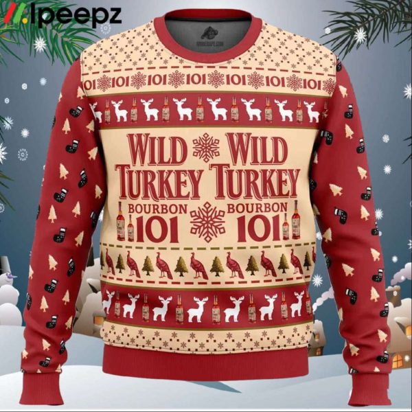 Wild Turkey Bourbon Ugly Christmas Sweater