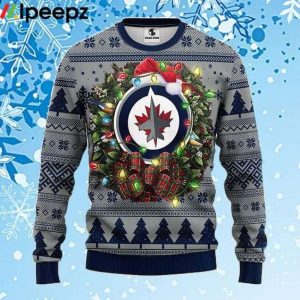 Winnipeg Jets Tree Ball Christmas Ugly Sweater