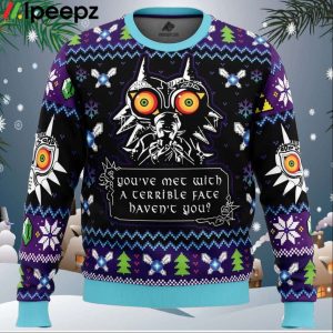You Met With a Terrible Fate Majora Mask The Legend of Zelda Ugly Christmas Sweater