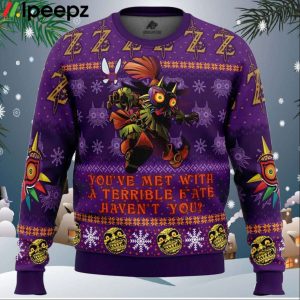 You Met With a Terrible Fate The Legend of Zelda Ugly Christmas Sweater