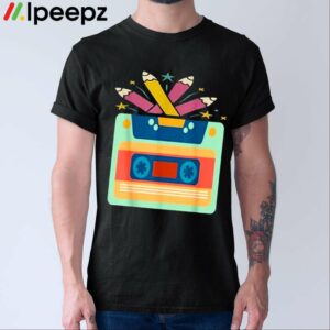 1980s Cassette Tape Pencils 80s Shirt