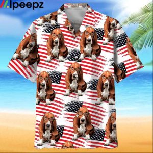 American Basset Hound Hawaiian Shirt