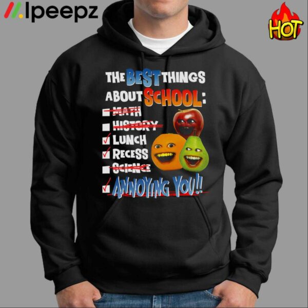 Annoying Orange Best Things About School Graphic Shirt