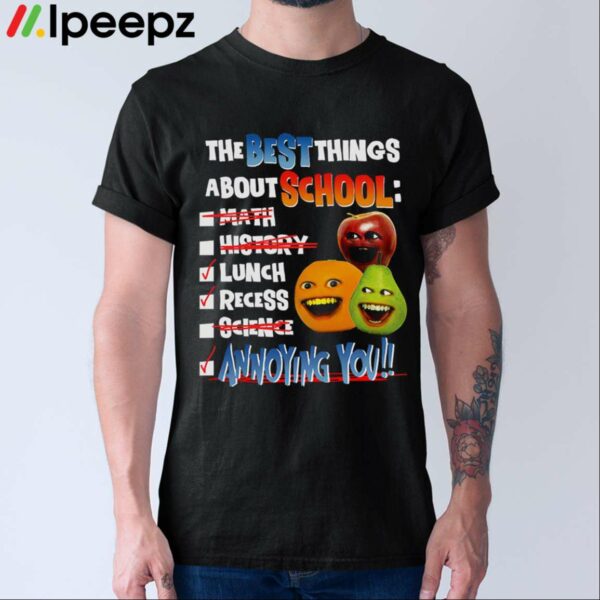 Annoying Orange Best Things About School Graphic Shirt