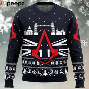 Assassins Creed London Bridge Ugly Christmas Sweater