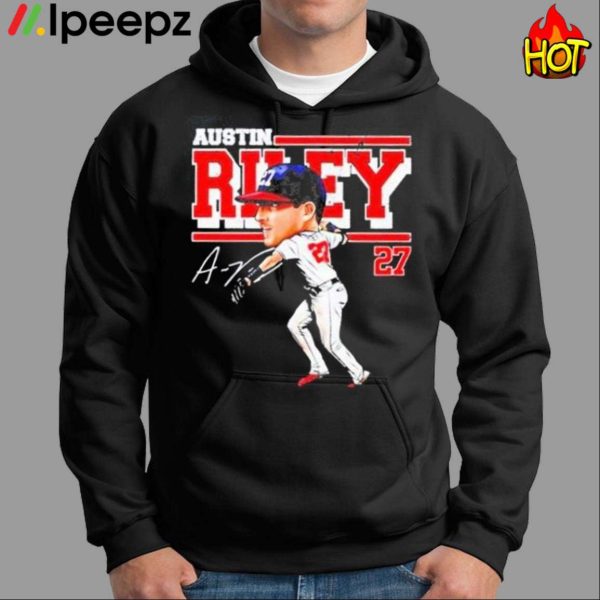 Austin Riley 27 Atlanta Braves Baseball Player Signature Artwork Shirt