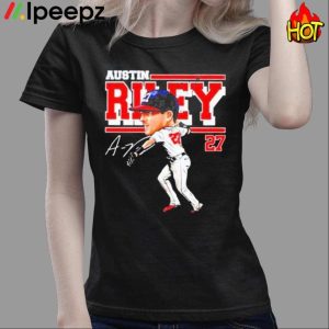 Austin Riley 27 Atlanta Braves Baseball Player Signature Artwork Shirt