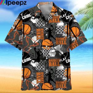Basketball Black Hawaiian Shirt