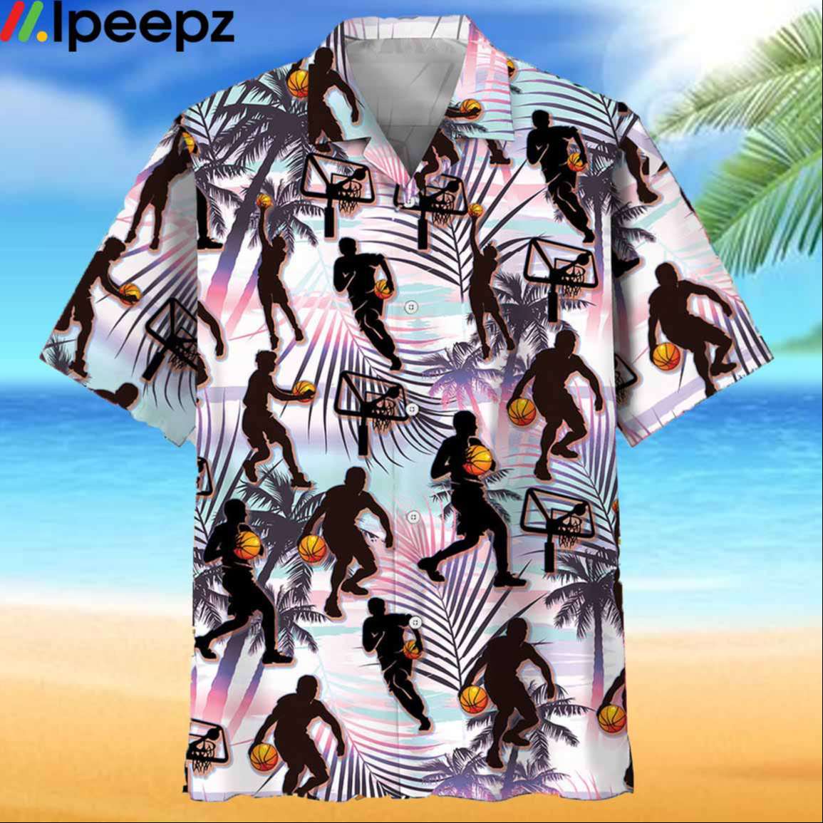 Basketball Players Tropical Hawaiian Shirt