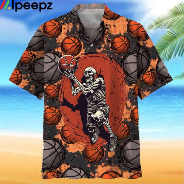Basketball Skull Hawaiian Shirt