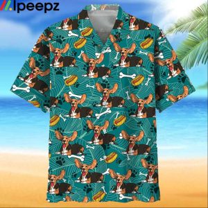 Basset Hound Hotdog Hawaiian Shirt