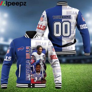 Buffalo Bills Afc East Stefon Diggs Personalized Baseball Jacket
