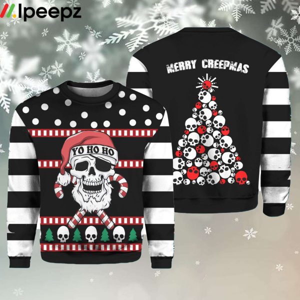Skull Creepmas Ugly Christmas Sweater