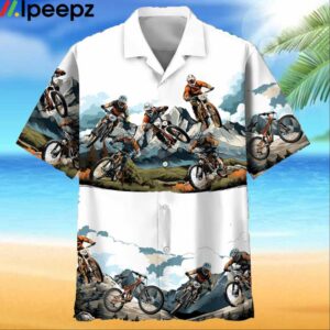 Colorado Mountain Bike Hawaiian Shirt