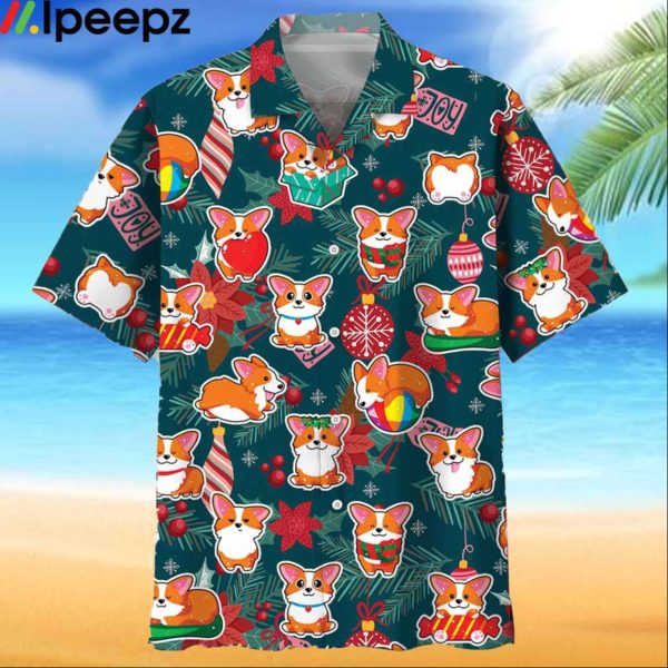 Corgi Christmas Hawaiian Shirt