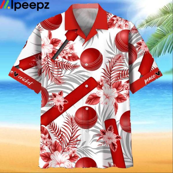 Cricket Red Hawaiian Shirt