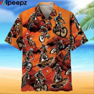 Dirt Mountain Bike Racing Hawaiian Shirt