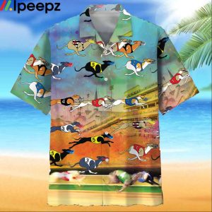 Dog Racing Vintage Hawaiian Shirt