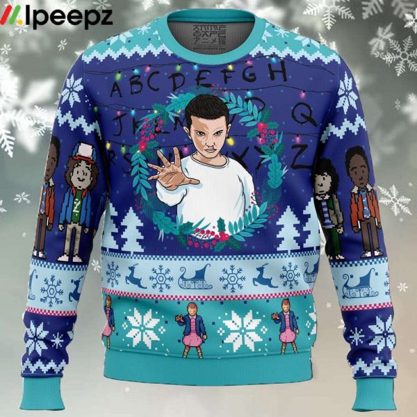 Eleven Stranger Things Ugly Christmas Sweater