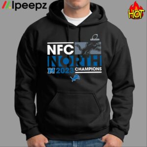 Fanatics Branded Black Detroit Lions 2023 NFC North Division Champions Big & Tall Shirt 1