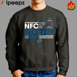 Fanatics Branded Black Detroit Lions 2023 NFC North Division Champions Big & Tall Shirt 2